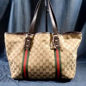 auth Gucci bag sherry larger